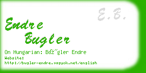 endre bugler business card